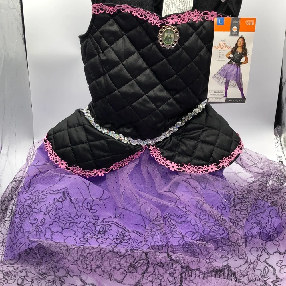 Kids Dress-Up‎ Costume EVIL PRINCESS Large - Picture 3 of 8